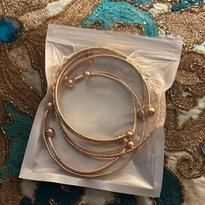 Elegant Gold Bangle Set